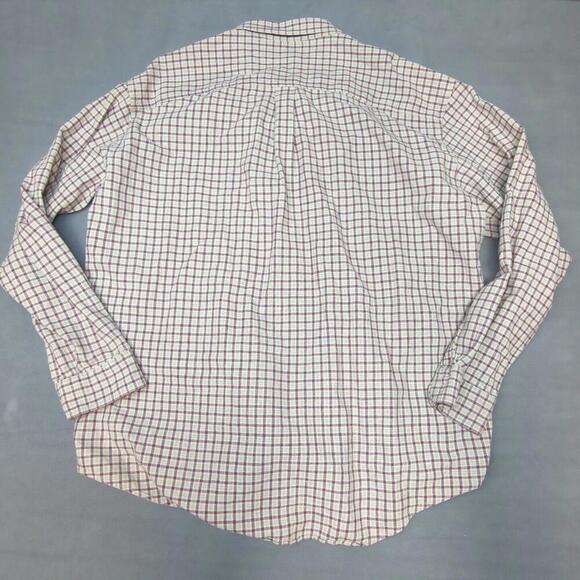 LL Bean Linen/ Cotton Flannel Shirt Mens Large Tall Cabin Gorpcore Work Outdoors - Picture 2 of 7
